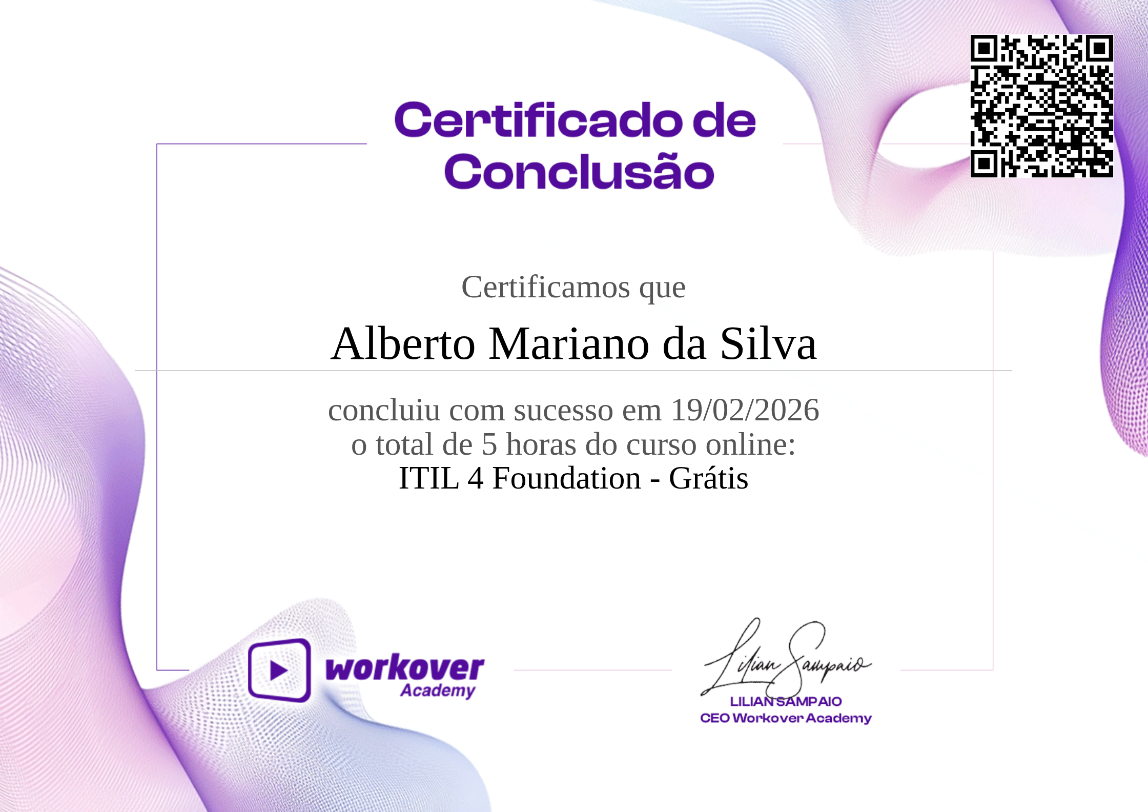 Certificado de ITIL 4 Foundation - Grátis